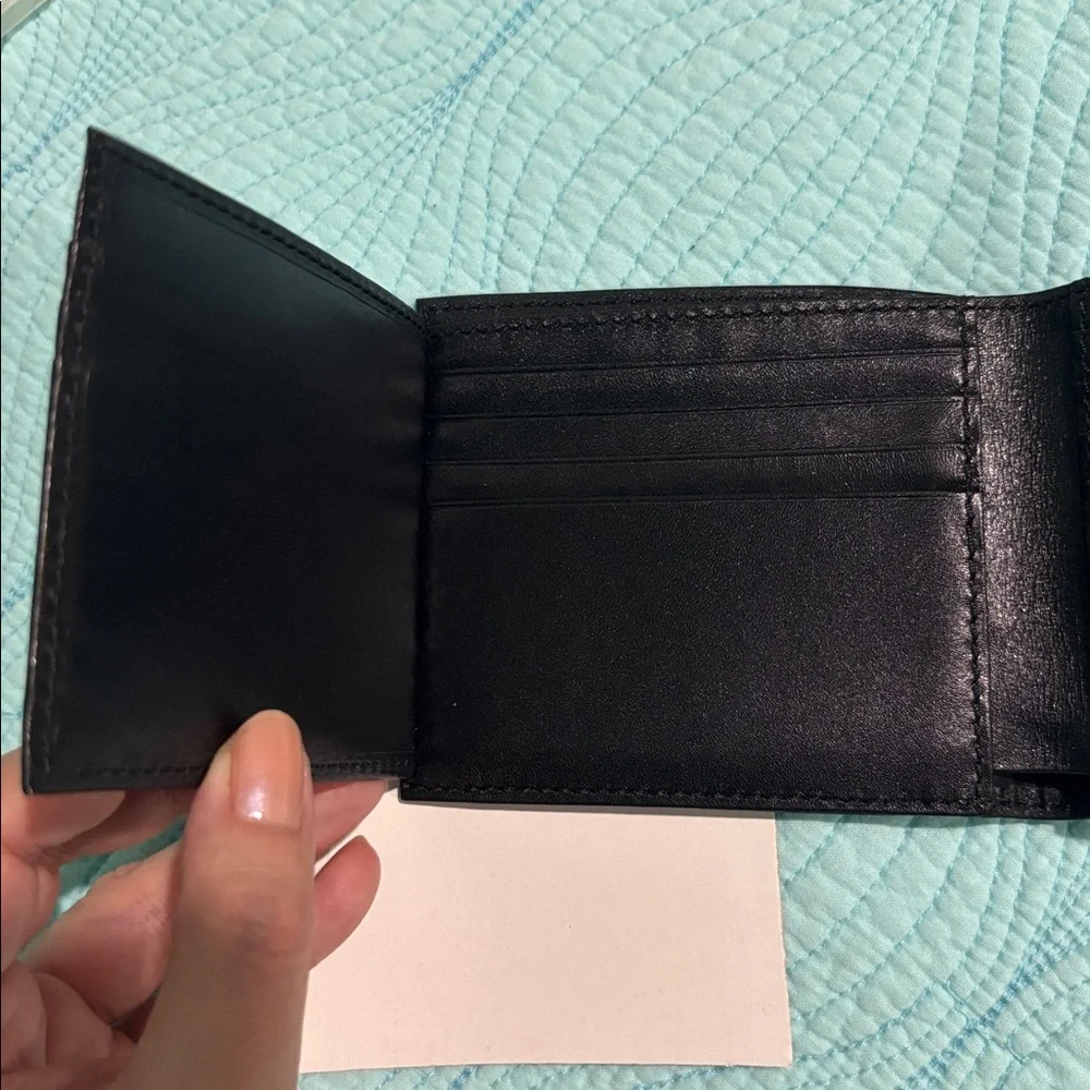 Armani Exchange Black Leather Wallet